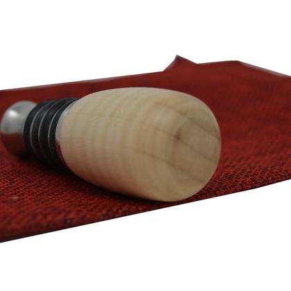 Weinverschluss Weinstöpsel Holz Edelstahl Ahorn Riegelahorn - Image 4