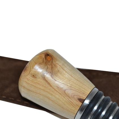 Weinstoppen Weinstöpsel Weinstopfen Holz Edelstahl Ahorn - Image 4