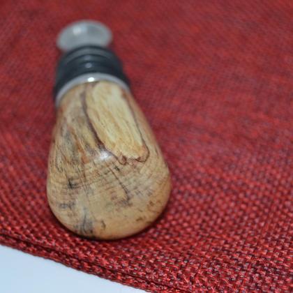 Weinverschluss Weinstöpsel gestockte Buche m. Säckchen - Image 3