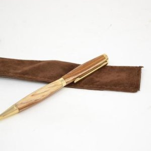 Kugelschreiber aus Holz Goldregen Handarbeit