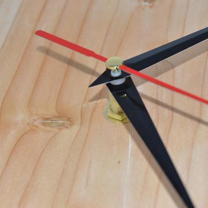 Holz Wanduhr Holzuhr Uhr Zeder 23 cm Holzdeko - Image 2