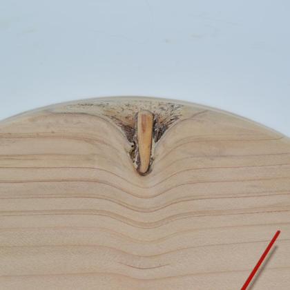 Holz Wanduhr Holzuhr Uhr Zeder 23 cm Holzdeko - Image 3