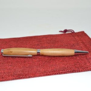 Holz Kugelschreiber Sanddorn Pen handmade Geschenk