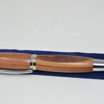 Holz Roller Pen mit Schraubkappe Zwetschke Handarbeit Geschenk - Image 2