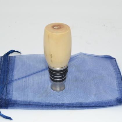 Holz Flaschenverschluss Weinstöpsel Weinstoppel Holunder