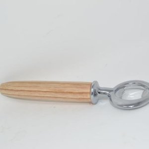 Holz Flaschenöffner Kapselheber aus Holz Esche verchromt Gravur
