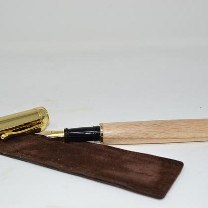Holz Füllfeder Füller Magnetkappe Holz Esche Unikat - Image 3