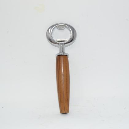 Holz Flaschenöffner Kapselheber Essigbaum verchromt handmade Geschenk Gravur