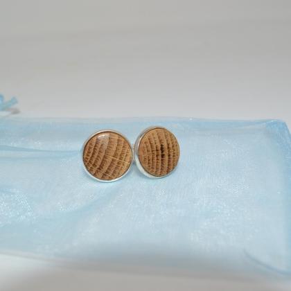 Holz Manschettenknöpfe Eiche handmade Geschenk