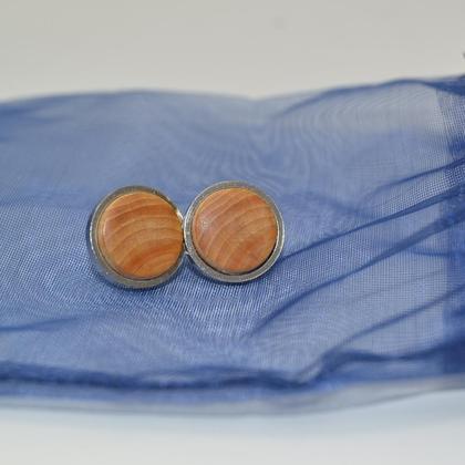 Holz Ohrstecker Trachtenschmuck Ohrringe Ohranhänger Wacholder - Image 2