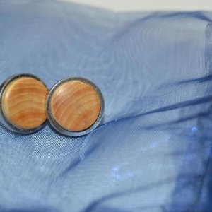 Holz Ohrstecker Trachtenschmuck Ohrringe Ohranhänger Wacholder