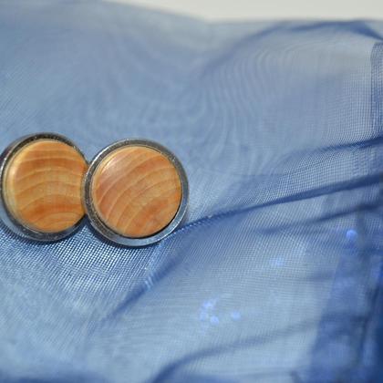 Holz Ohrstecker Trachtenschmuck Ohrringe Ohranhänger Wacholder