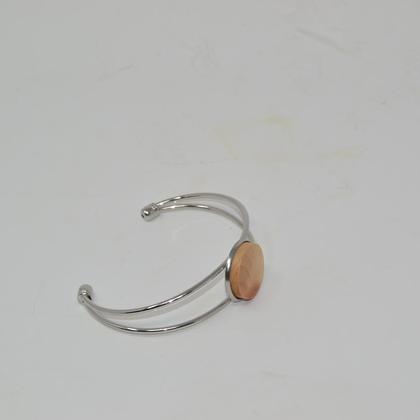 Holz Armreif Armband Trachtenschmuck Holzschmuck Zirbe handmade - Image 3