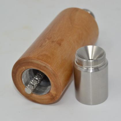 Holz Gewürzmühle Einhand Mühle Erle Pfeffermühle Salzmühle handmade - Image 3