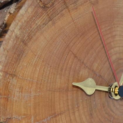 Holz Wanduhr 25 cm Wildkirsche Baumscheibenuhr Holzuhr Unikat handmade - Image 4