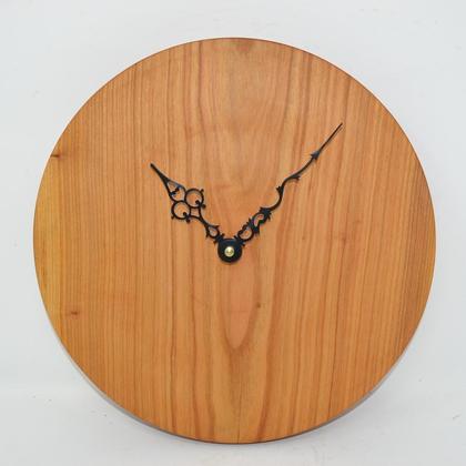 Holz Wanduhr Holzuhr 25 cm Holz Kirsche Holzdeko Deko Geschenk Unikat handmade
