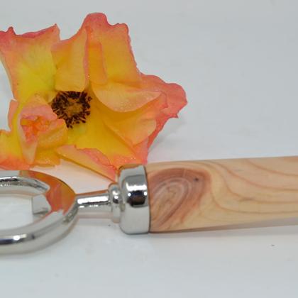 Holz Flaschenöffner Weinstöpsel Set Zirbe Bieröffner Geschenkset handmade - Image 2