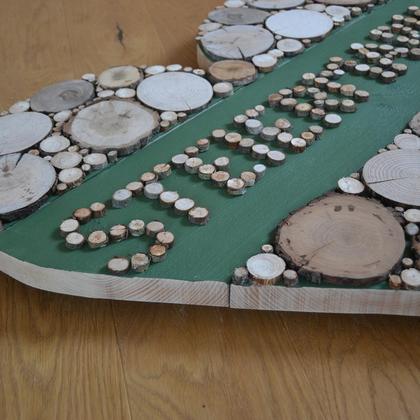 XL Holzherz 75x75 cm Steiermark Holzdeko Wandbild Holzdekoration handmade Unikat - Image 4