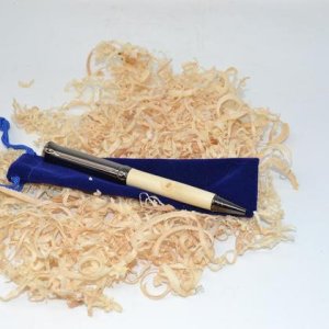 Holz Kugelschreiber Drehkugelschreiber Ahorn Unikat handmade