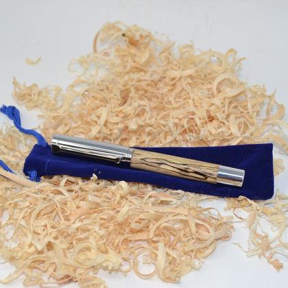 Holz Füllfeder Füller mit Schraubkappe Hainbuche handmade Unikat