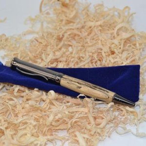 Holz Kugelschreiber Drehkugelschreiber Hainbuche Unikat handmade