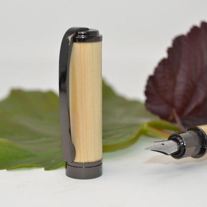 Holz Füller Füllfeder Füllfederhalter Lärche Magnetverschluss handmade - Image 3