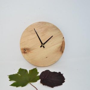 Holz Wanduhr Zirbe 22 cm Holzuhr Pinus Cembra handmade