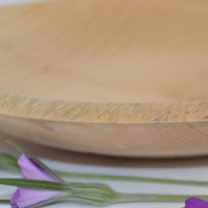 Holzschale Obstschale Dekoschale Schüssel Holzschüssel Ahorn ∅ 27x5 Handmade - Image 4