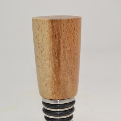 Holz Weinstoppen Weinstöpsel Weinstopfen Buche Geschenk Flaschenverschluss - Image 2