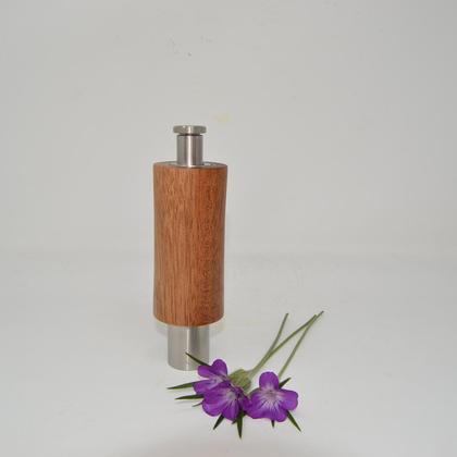 Holz Gewürzmühle Einhand Mühle recycletes Mahagoni Pfeffermühle Salzmühle