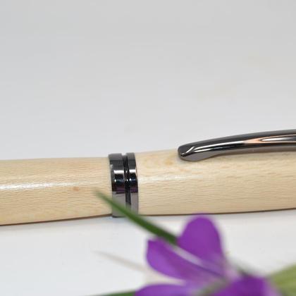 Holz Kugelschreiber Drehkugelschreiber Platane Unikat handmade - Image 3