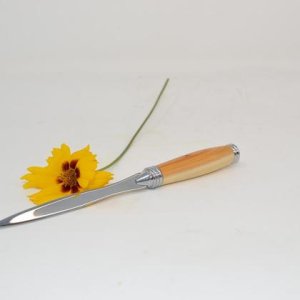 Holz Brieföffner Eibe Handarbeit Unikat Geschenk handmade Öffner Stilett Gravur