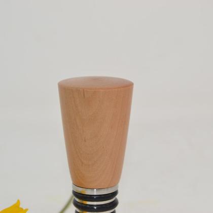 Weinstoppen Weinstöpsel Holz Edelstahl Birne Flaschenverschluss - Image 2