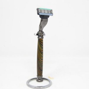 Holz Rasierer Nassrasierer mit Ständer Skateboard-Holz handmade Geschenk Rasur