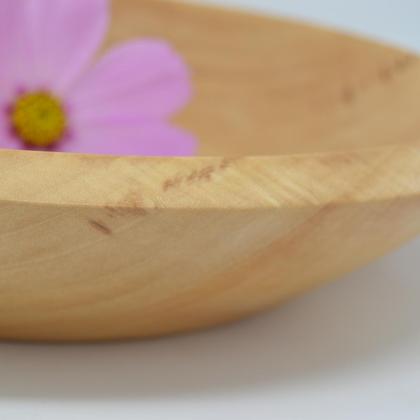 Holzschale Obstschale Dekoschale Schüssel Holzschüssel Ahorn ∅ 28x6,5 Handmade - Image 3