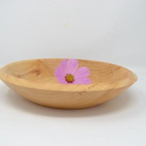 Holzschale Obstschale Dekoschale Schüssel Holzschüssel Ahorn ∅ 28×6,5 Handmade