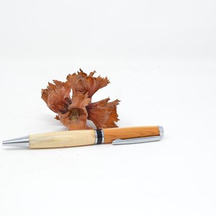 Holz Kugelschreiber Drehkugelschreiber Eibe Unikat handmade