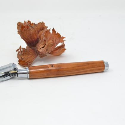 Holz Füllfeder Füller Zwetschke Handarbeit Magnetkappe Unikat Geschenk - Image 2