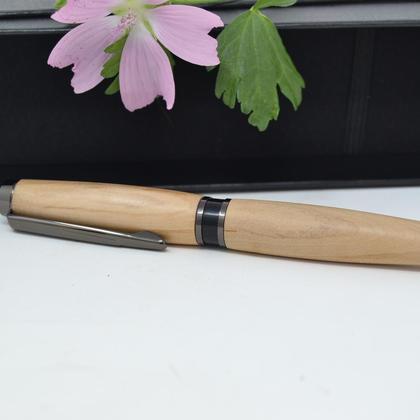 Holz Kugelschreiber Drehkugelschreiber Birne Unikat handmade Geschenk - Image 2