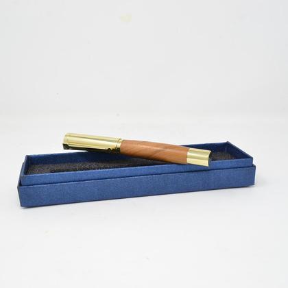 Holz Füllfeder Füller mit Schraubkappe Zwetschke Handarbeit unikat - Image 2