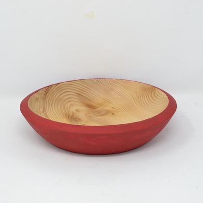 Holzschale Holzschüssel Fichte ∅22 cm Obstschale Dekoschüssel Holzdekoration