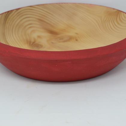 Holzschale Holzschüssel Fichte ∅22 cm Obstschale Dekoschüssel Holzdekoration - Image 2