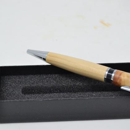 Holz Kugelschreiber Drehkugelschreiber Zirbe Handarbeit Geschenk Unikat handmade - Image 3