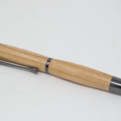 Holz Drehkugelschreiber Kugelschreiber Pen Kirsche gun metallic Unikat Gravur - Image 2