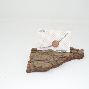 Holz Armband Armkette ZirbeTrachtenschmuck 2 cm Holzschmuck Armschmuck