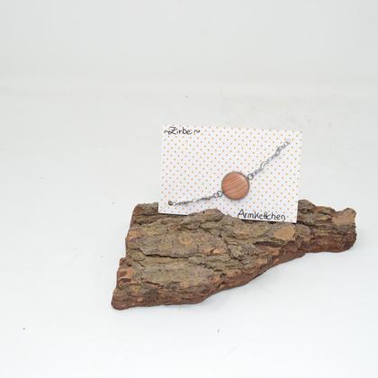 Holz Armband Armkette ZirbeTrachtenschmuck 2 cm Holzschmuck Armschmuck