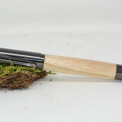 Holz Füllfeder Füller Esche gun metallic Unikat Geschenk handmade Schreibgerät - Image 2