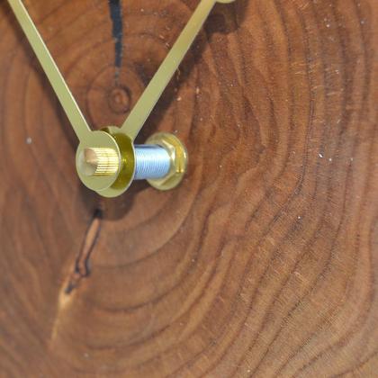 Holz Wanduhr Holzuhr Uhr Essigbaum 28x25 cm Geschenk Unikat handmade in Austria - Image 2