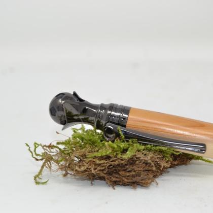 Holz Kugelschreiber Drehkugelschreiber Eibe Fußball Unikat handmade - Image 3