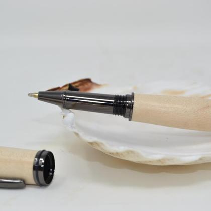 Holz Rollerpen Tintenroller Kugelschreiber Ahorn Handarbeit Unikat - Image 3